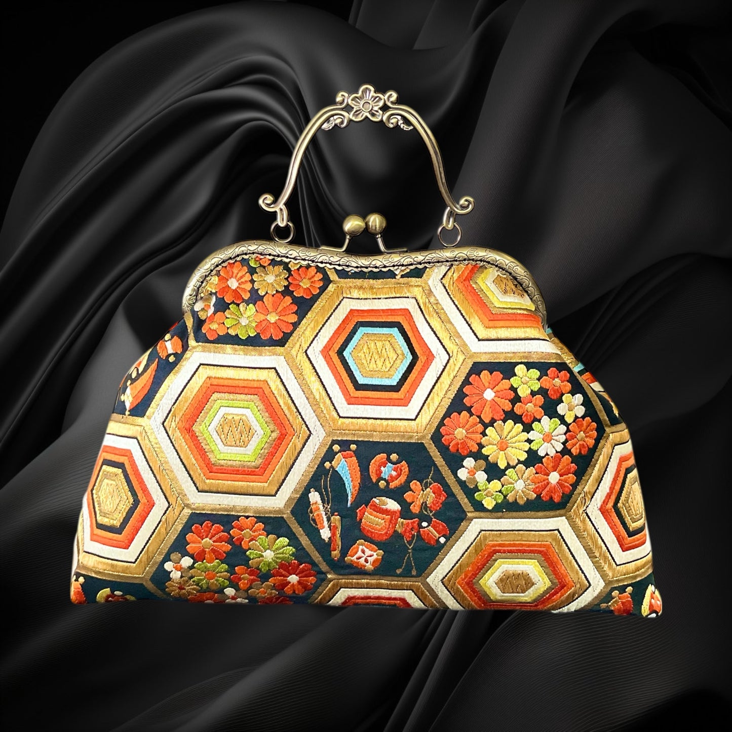 着物リメイクバッグ [No.1557]