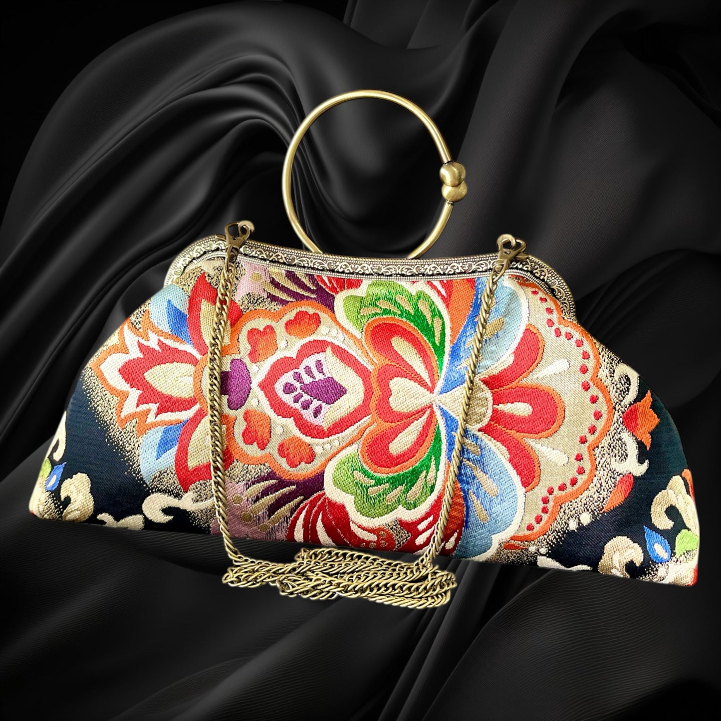 着物リメイクバッグ [No.1566]