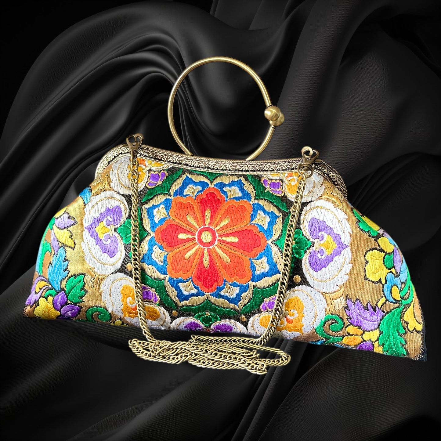 着物リメイクバッグ [No.1564]