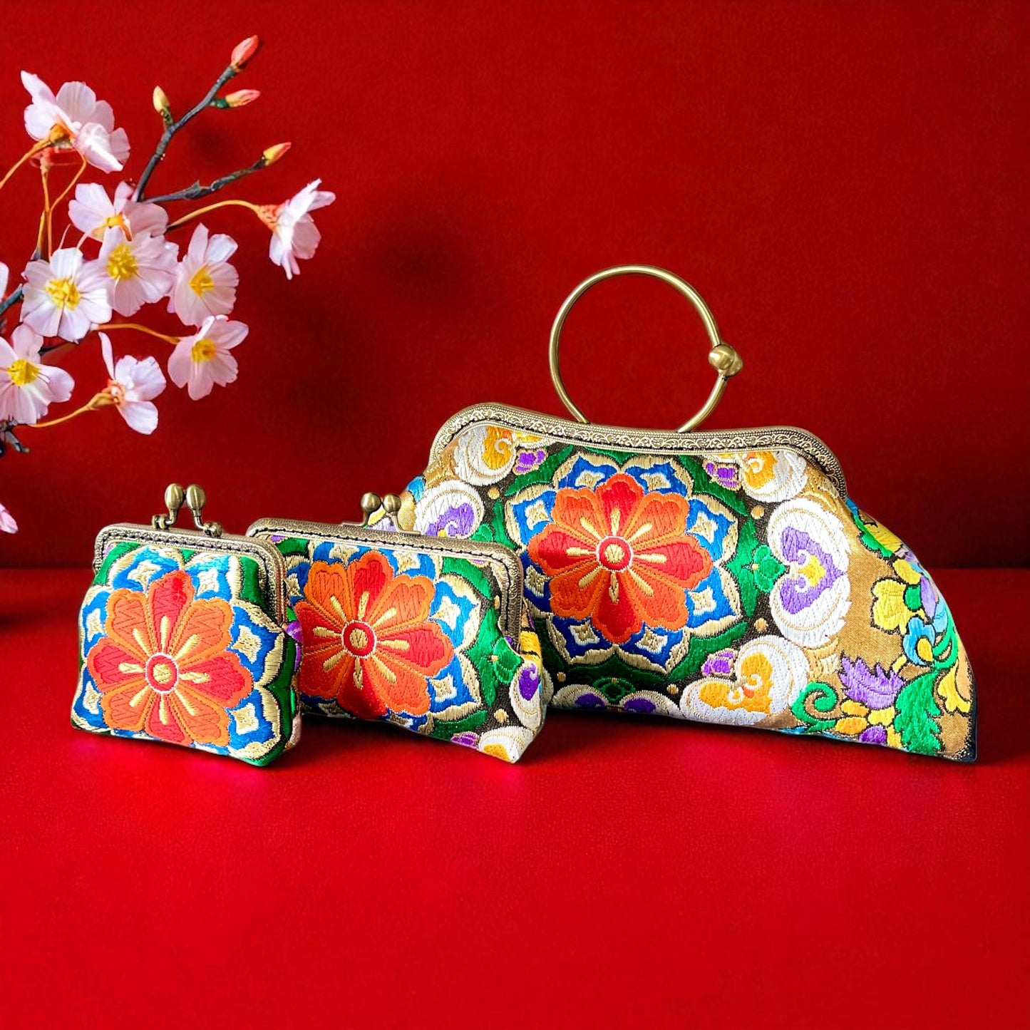 着物リメイクバッグ [No.1564]