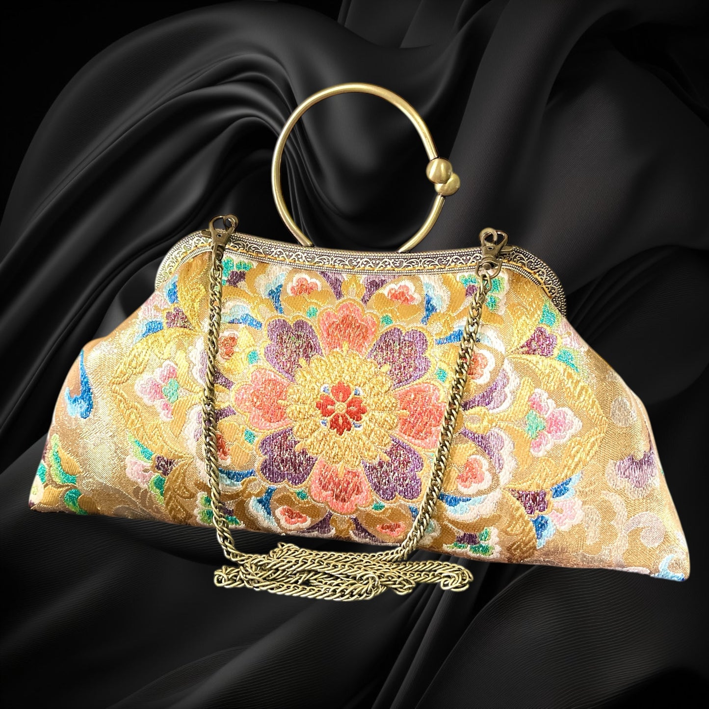 着物リメイクバッグ [No.1563]