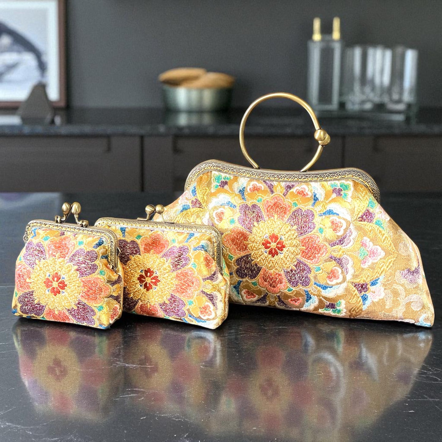 着物リメイクバッグ [No.1563]