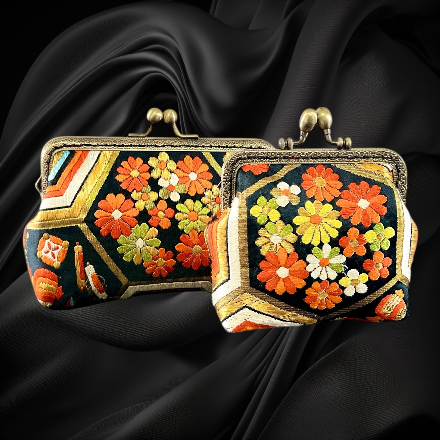 着物リメイクポーチ  [No.470]