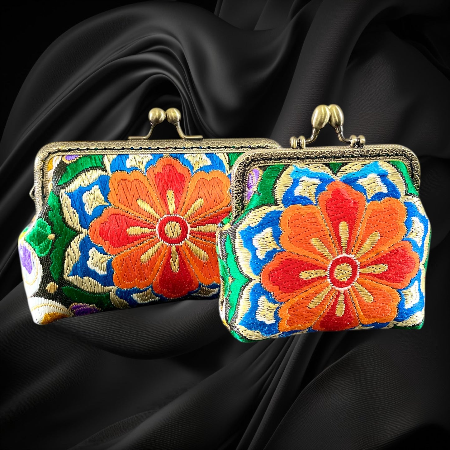 着物リメイクポーチ  [No.474]