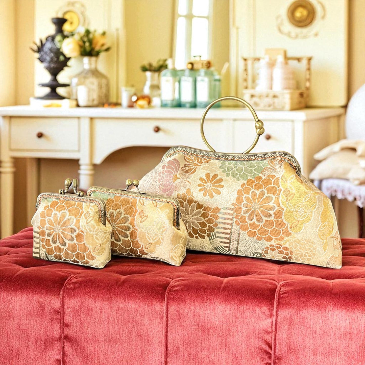 着物リメイクバッグ [No.1562]