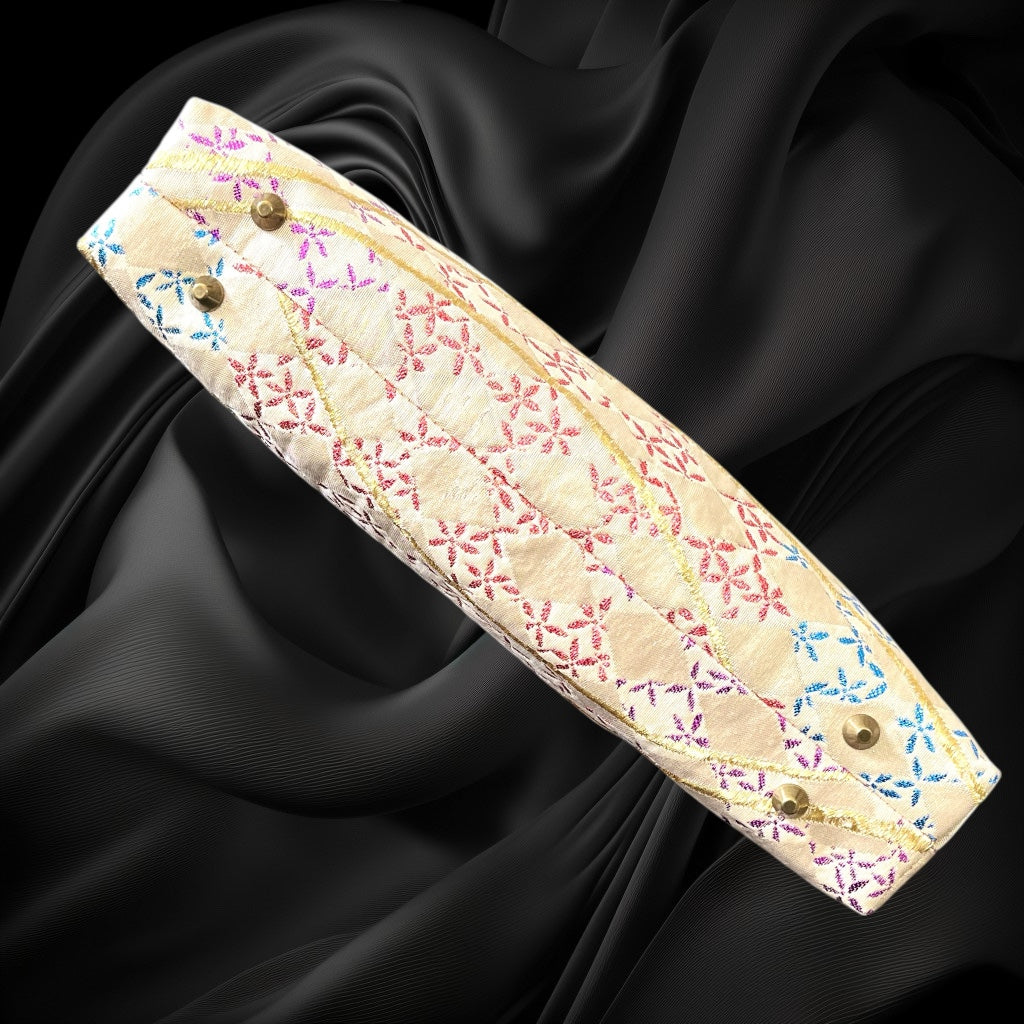 Kimono remake bamboo bag [No.1580]