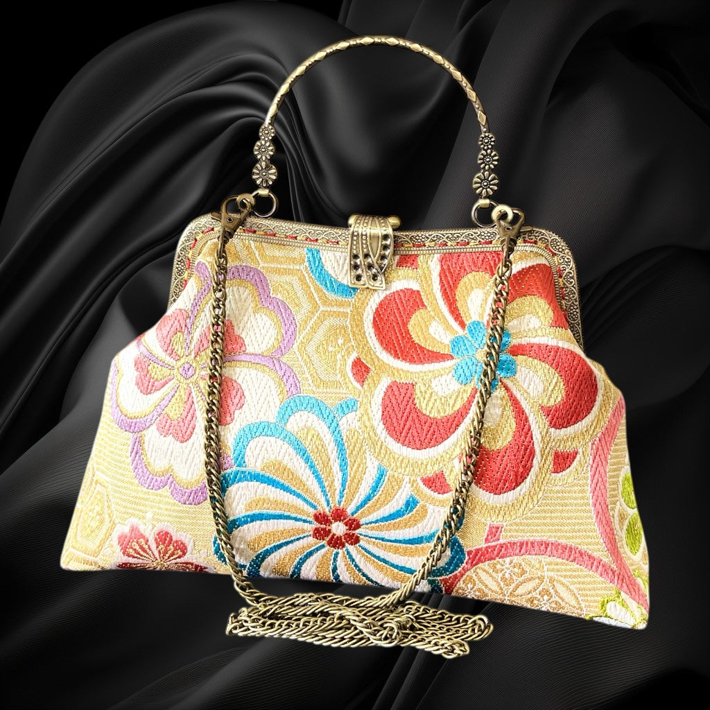 着物リメイクバッグ [No.1584]