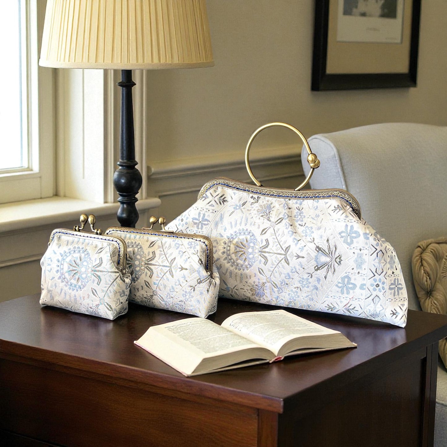 着物リメイクバッグ [No.1585]