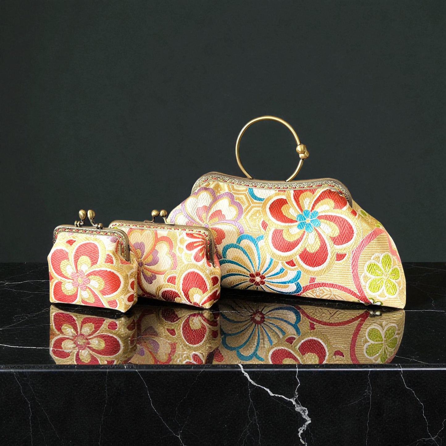 着物リメイクバッグ [No.1587]