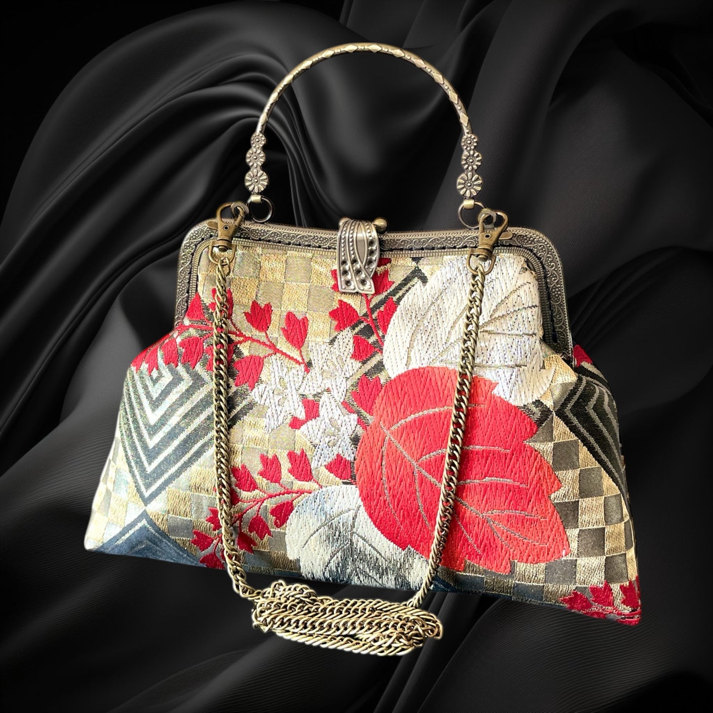 着物リメイクバッグ [No.1598]