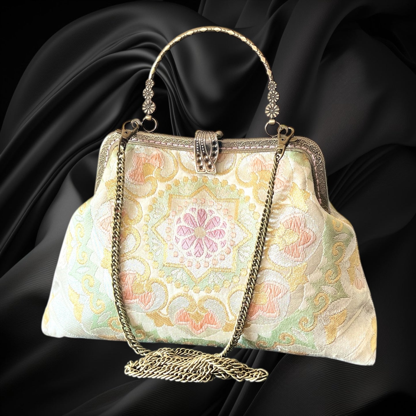 着物リメイクバッグ [No.1596]