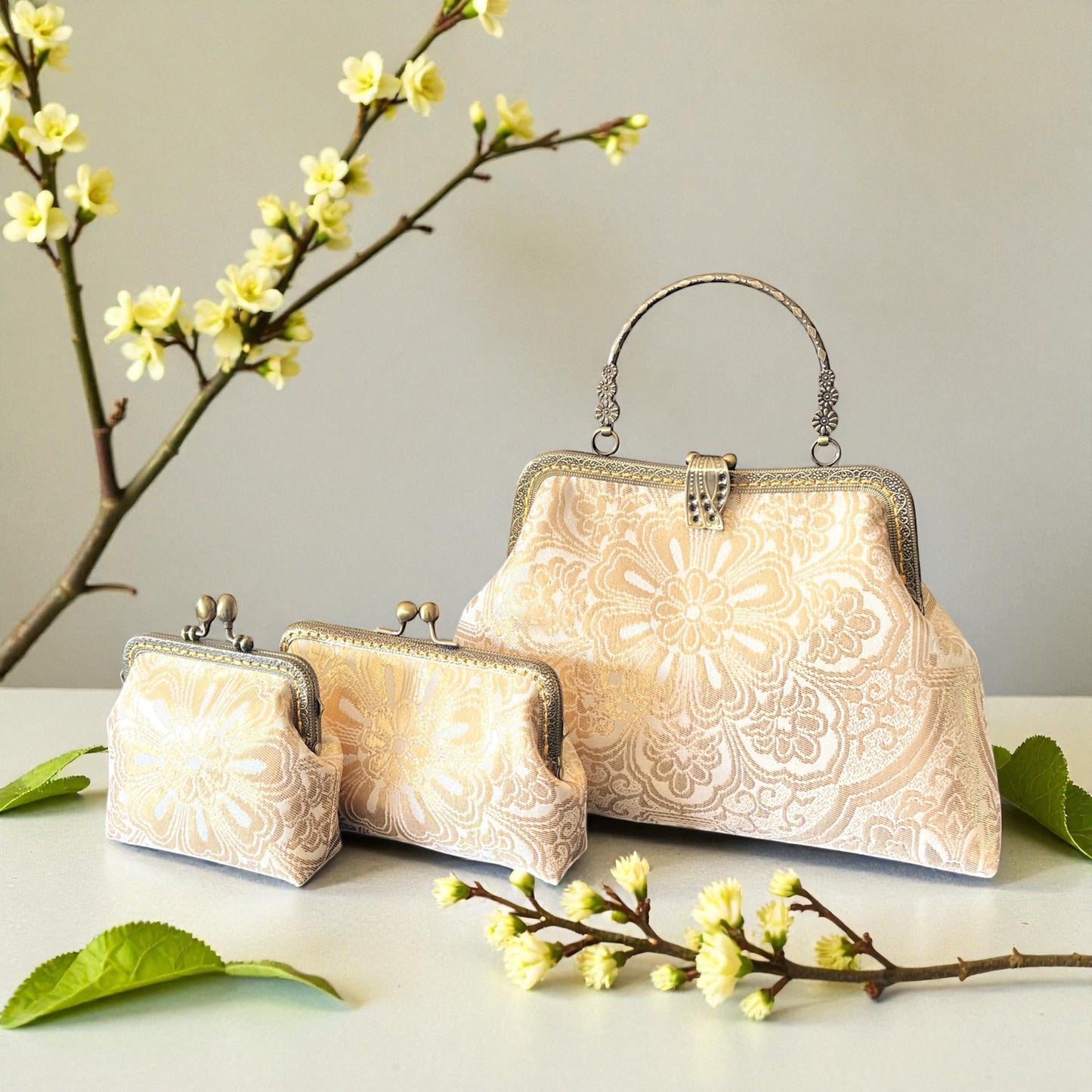 着物リメイクバッグ [No.1595]