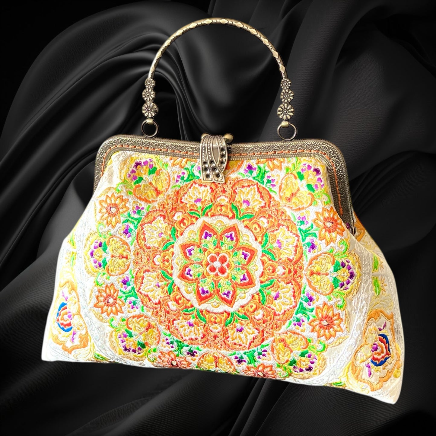 着物リメイクバッグ [No.1597]