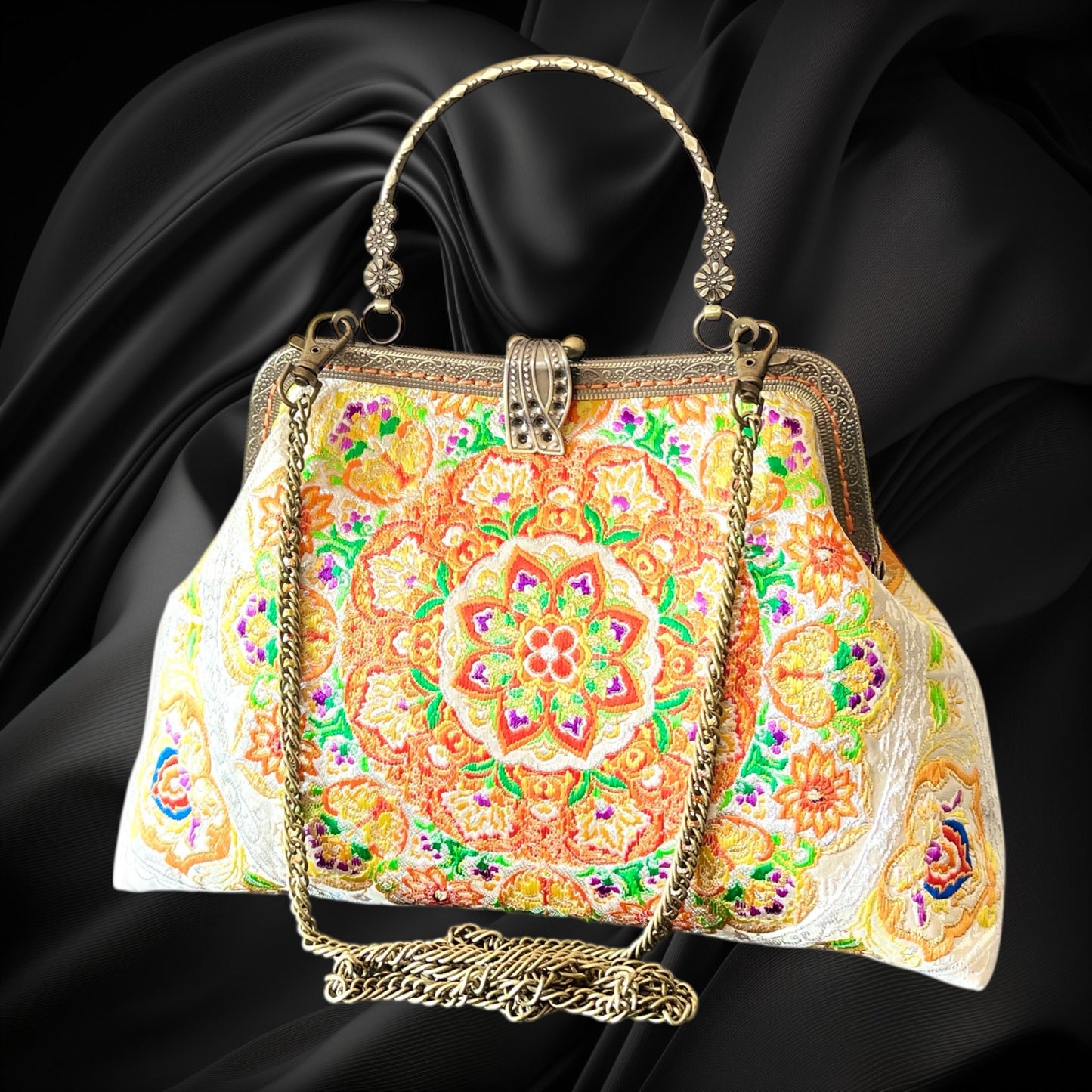 着物リメイクバッグ [No.1597]