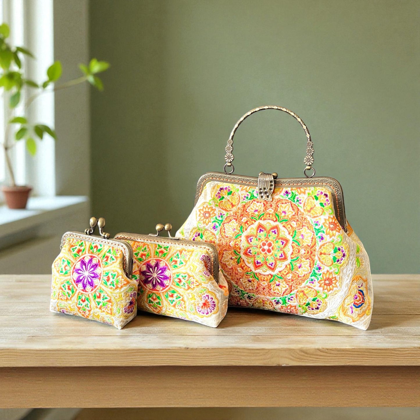 着物リメイクバッグ [No.1597]