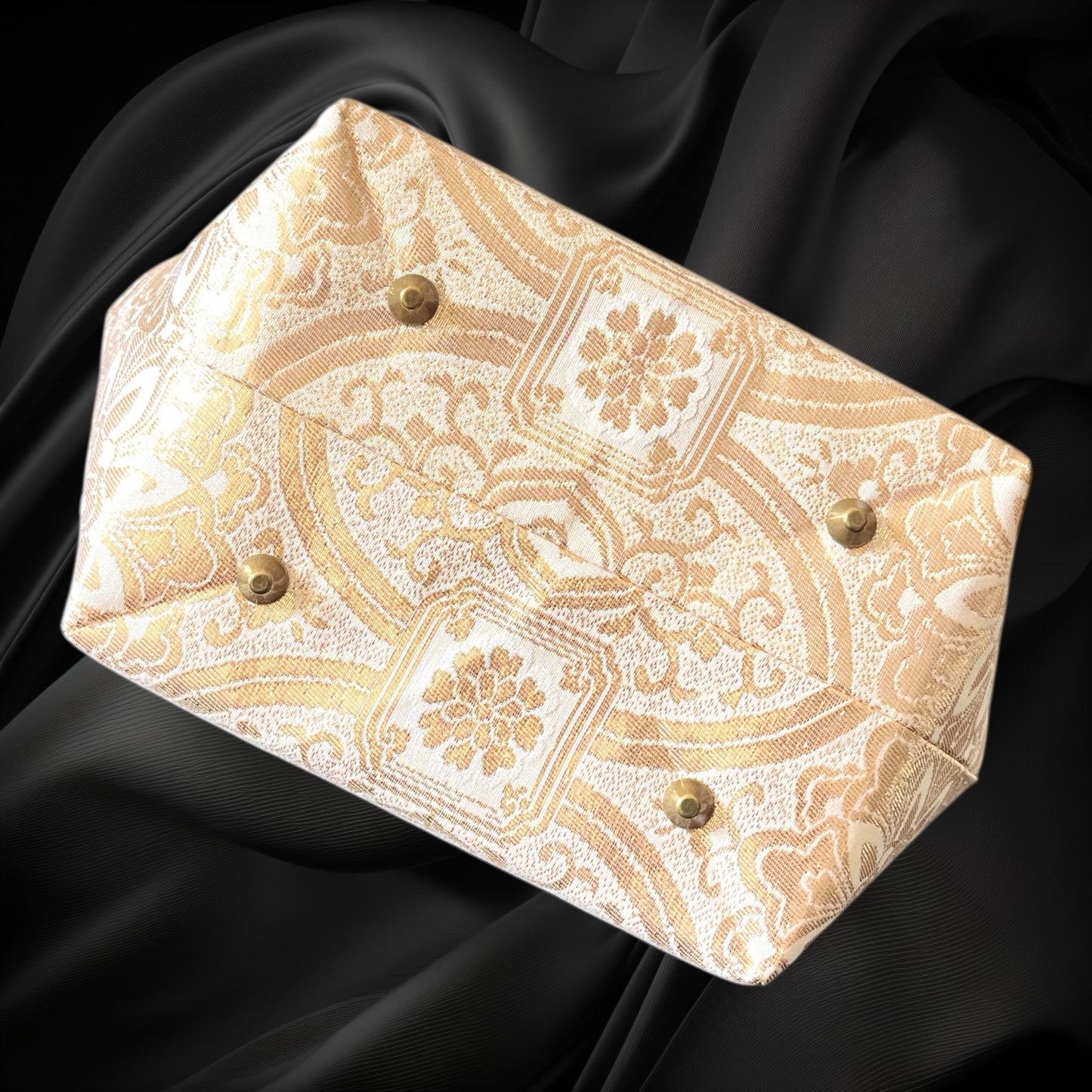 Kimono remake bamboo bag [No.1607]