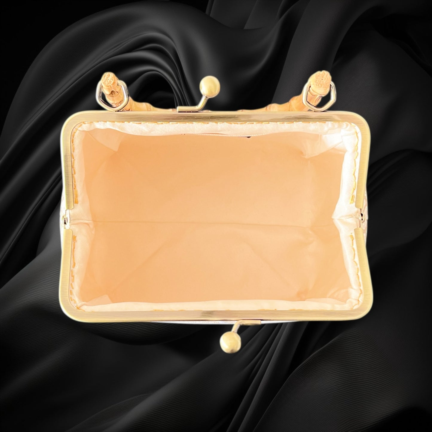 Kimono remake bamboo bag [No.1607]