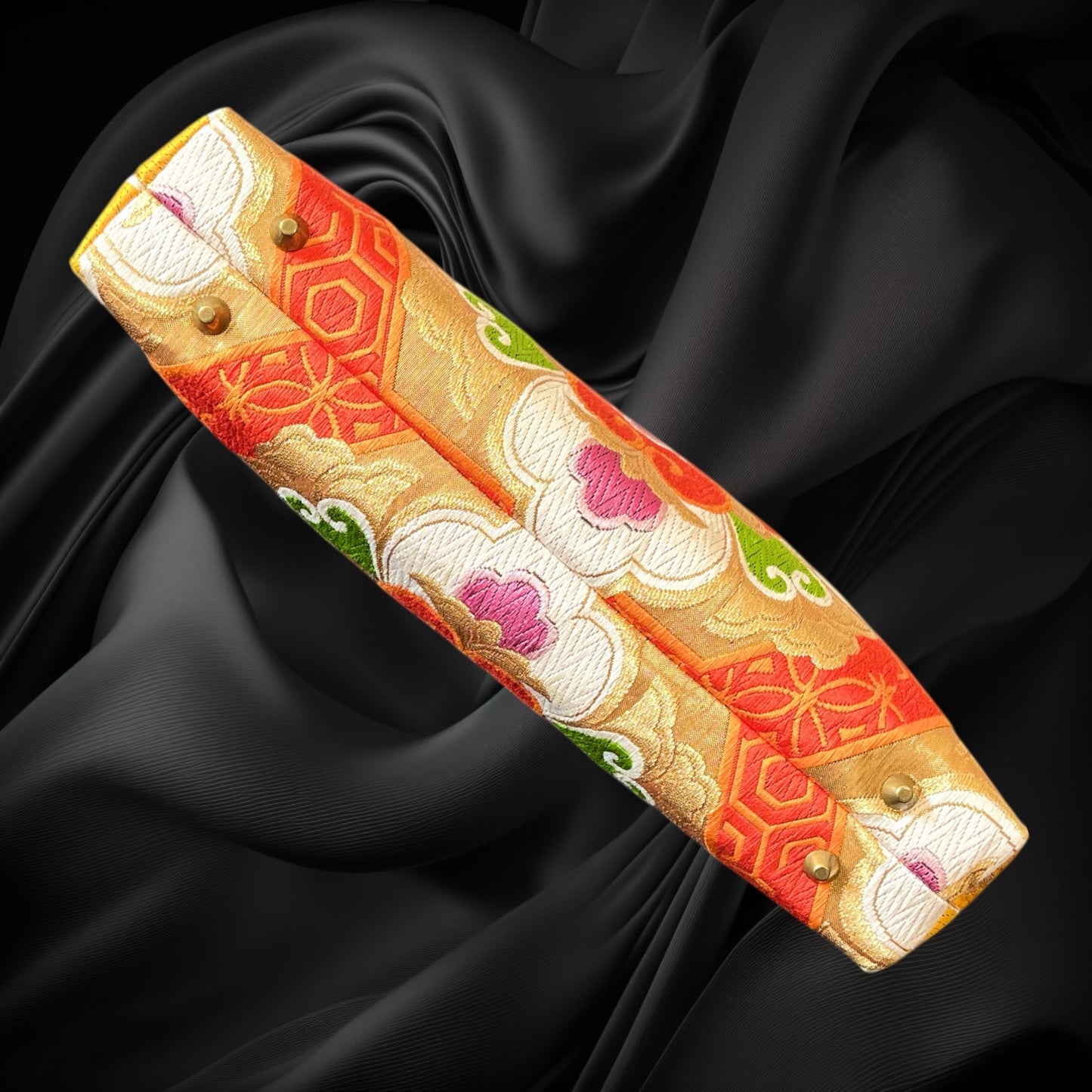 Kimono remake bamboo bag [No.1602]