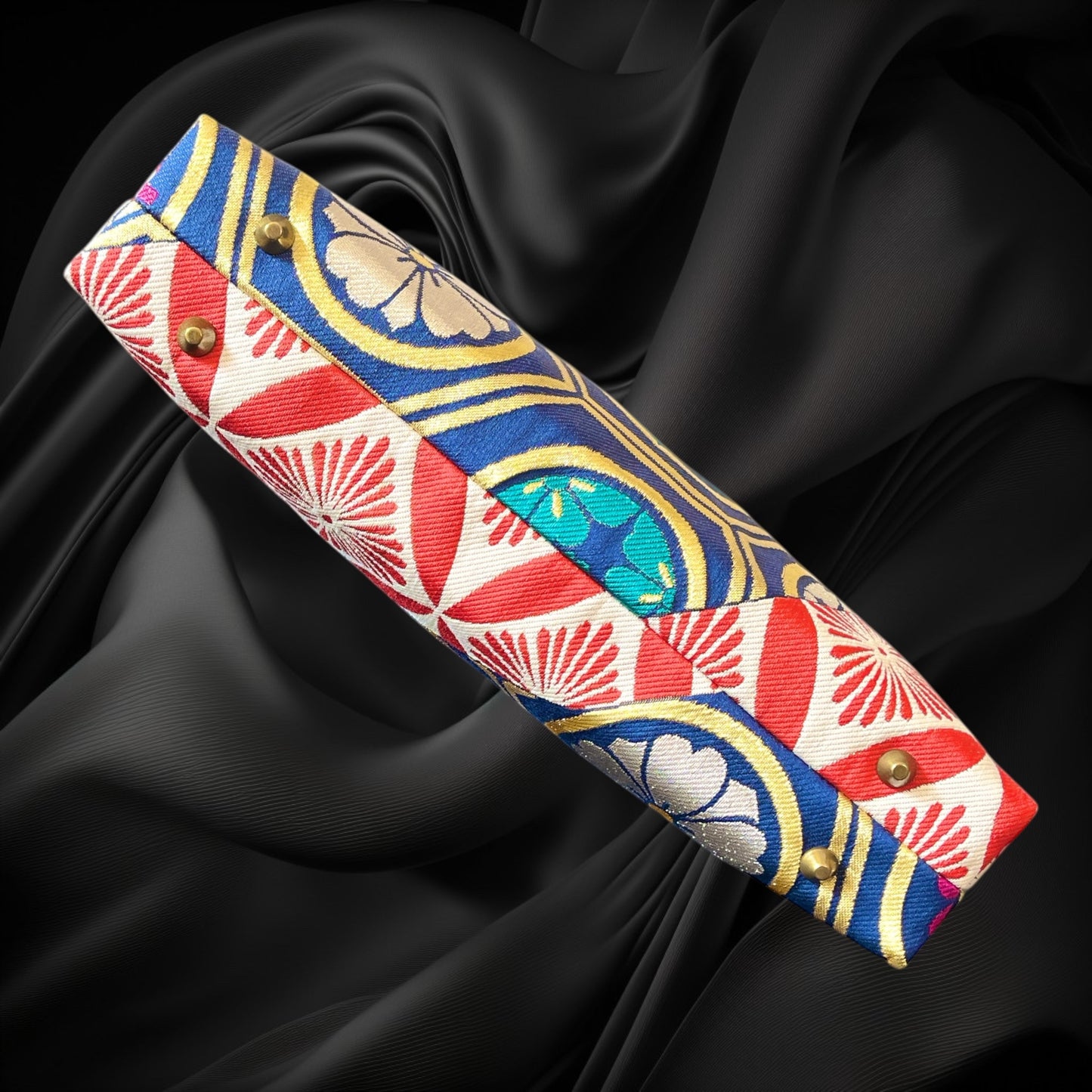 Kimono remake bamboo bag [No.1601]