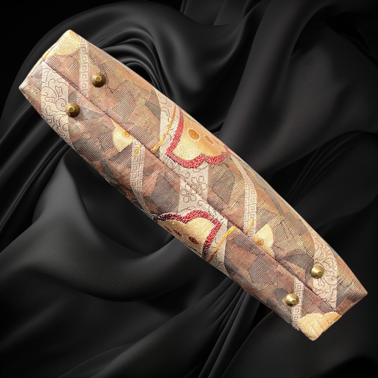 Kimono remake bamboo bag [No.1600]