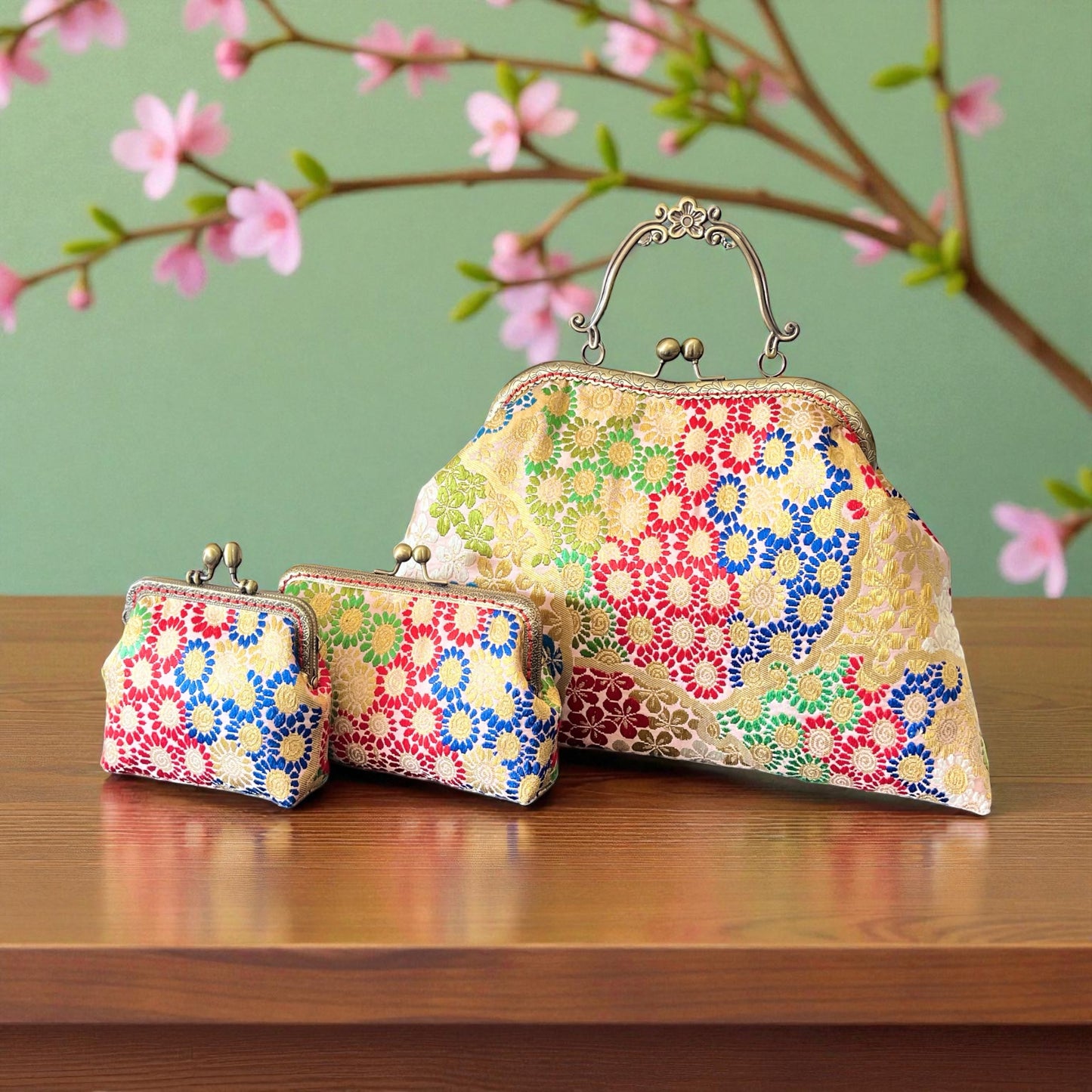 着物リメイクバッグ [No.1618]