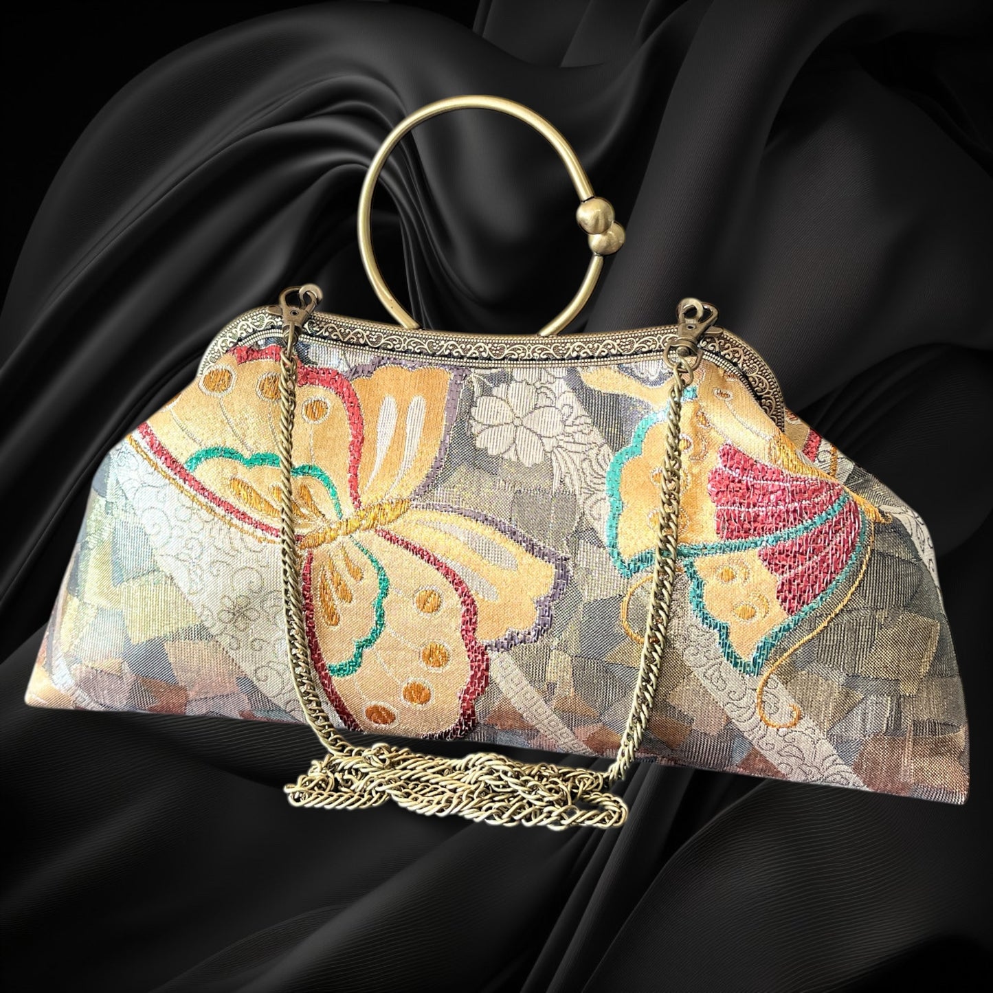 着物リメイクバッグ [No.1613]