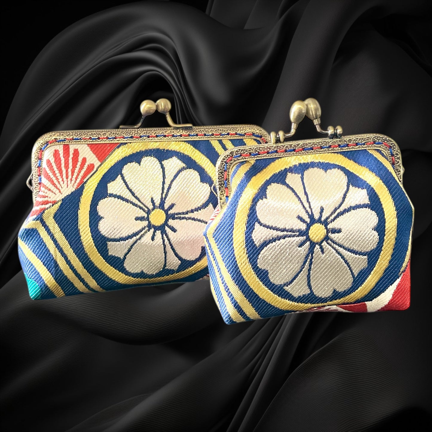 着物リメイクポーチ  [No.487]