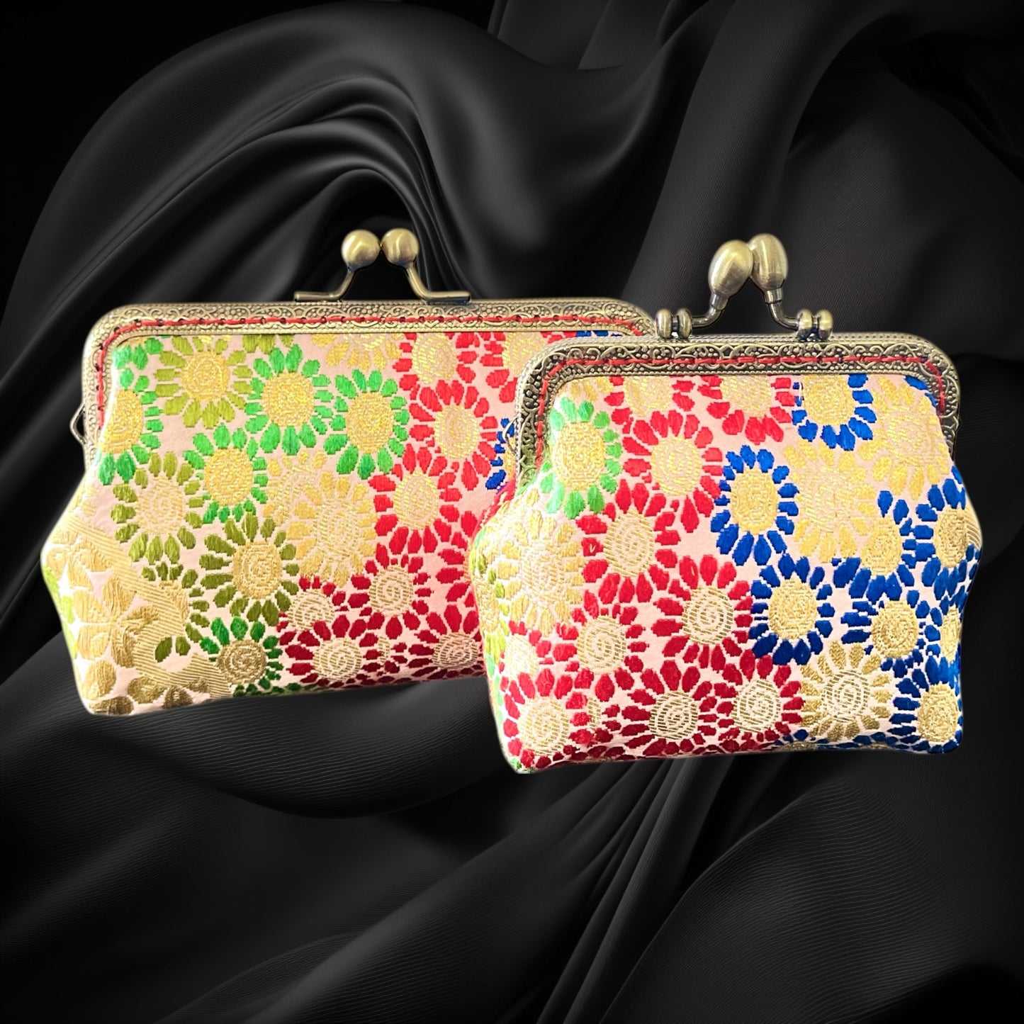 着物リメイクポーチ  [No.490]