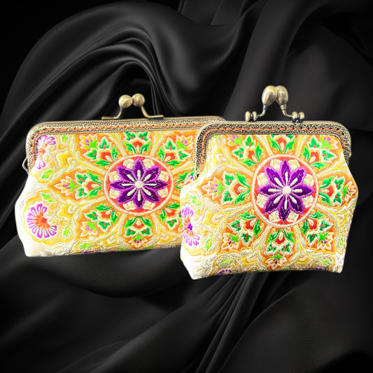 着物リメイクポーチ  [No.491]