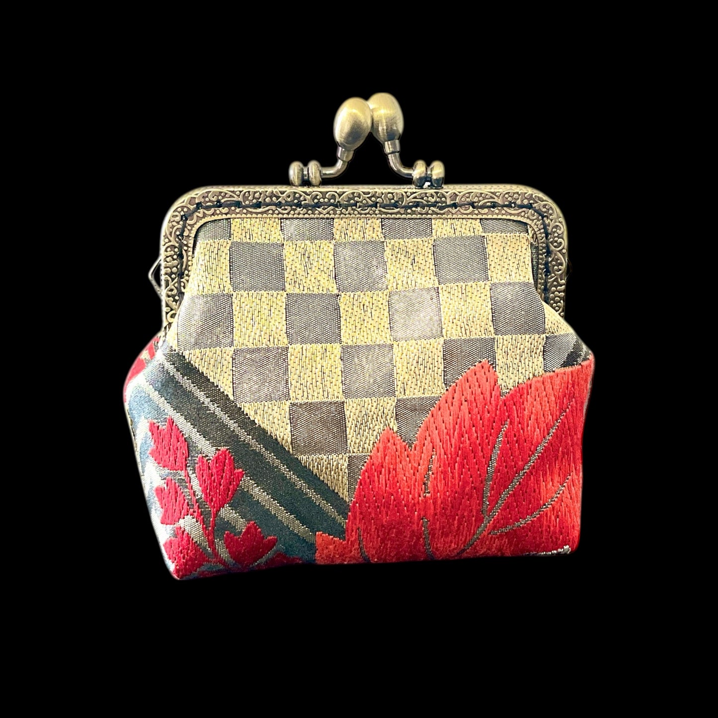 着物リメイクポーチ  [No.492]