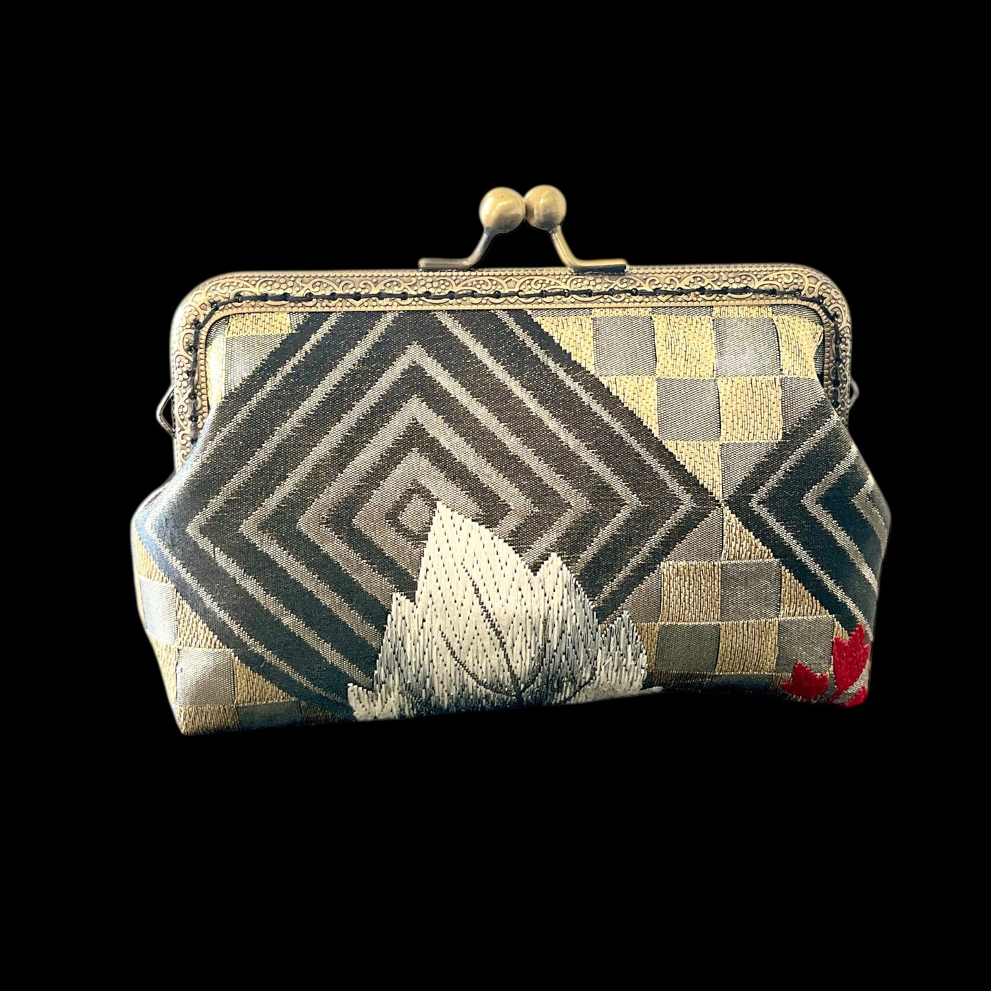 着物リメイクポーチ  [No.492]