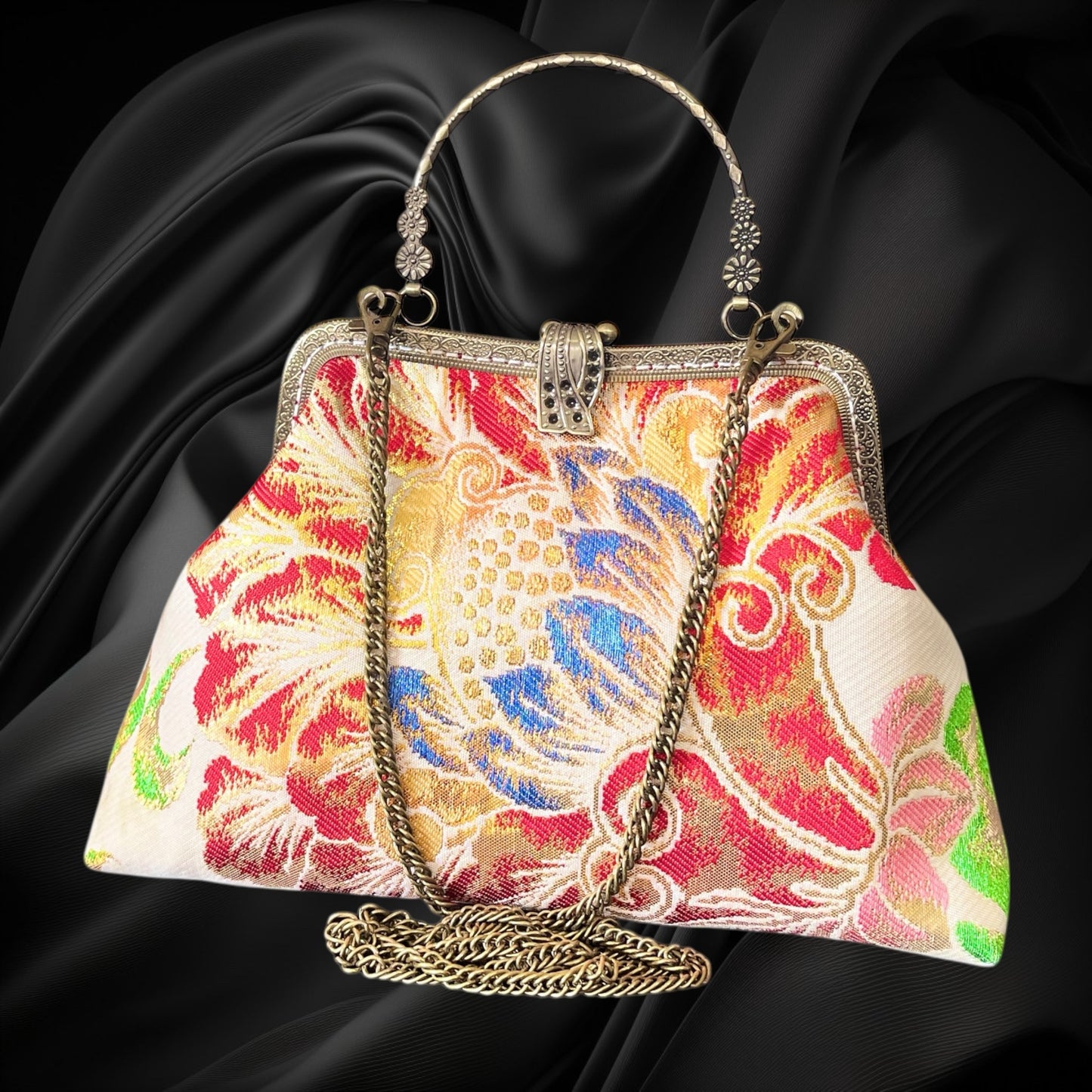 着物リメイクバッグ [No.1623]