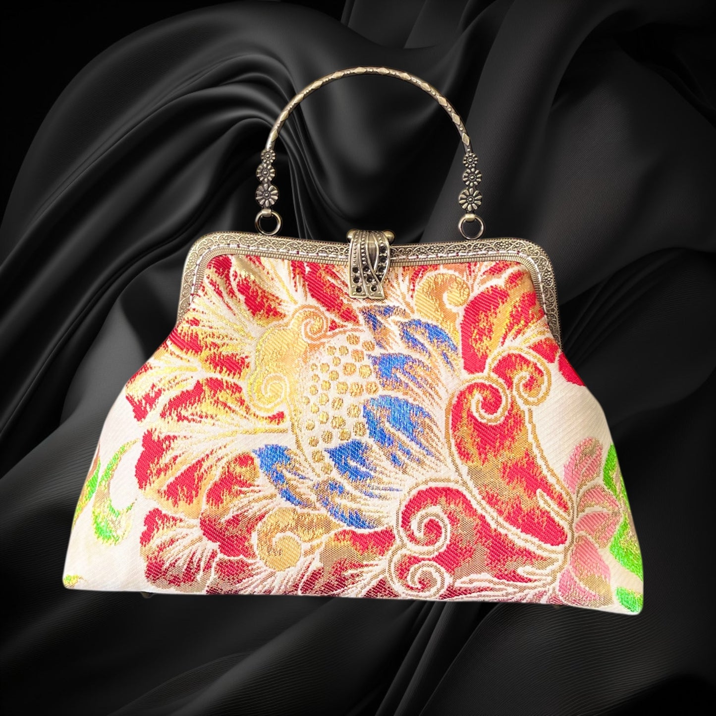 着物リメイクバッグ [No.1623]