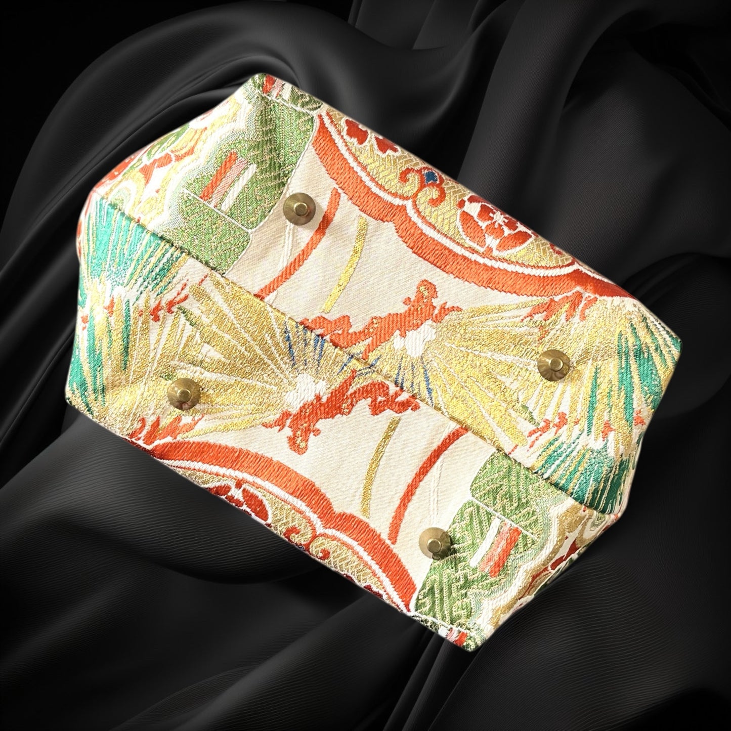 着物リメイクバンブーバッグ [No.1626]