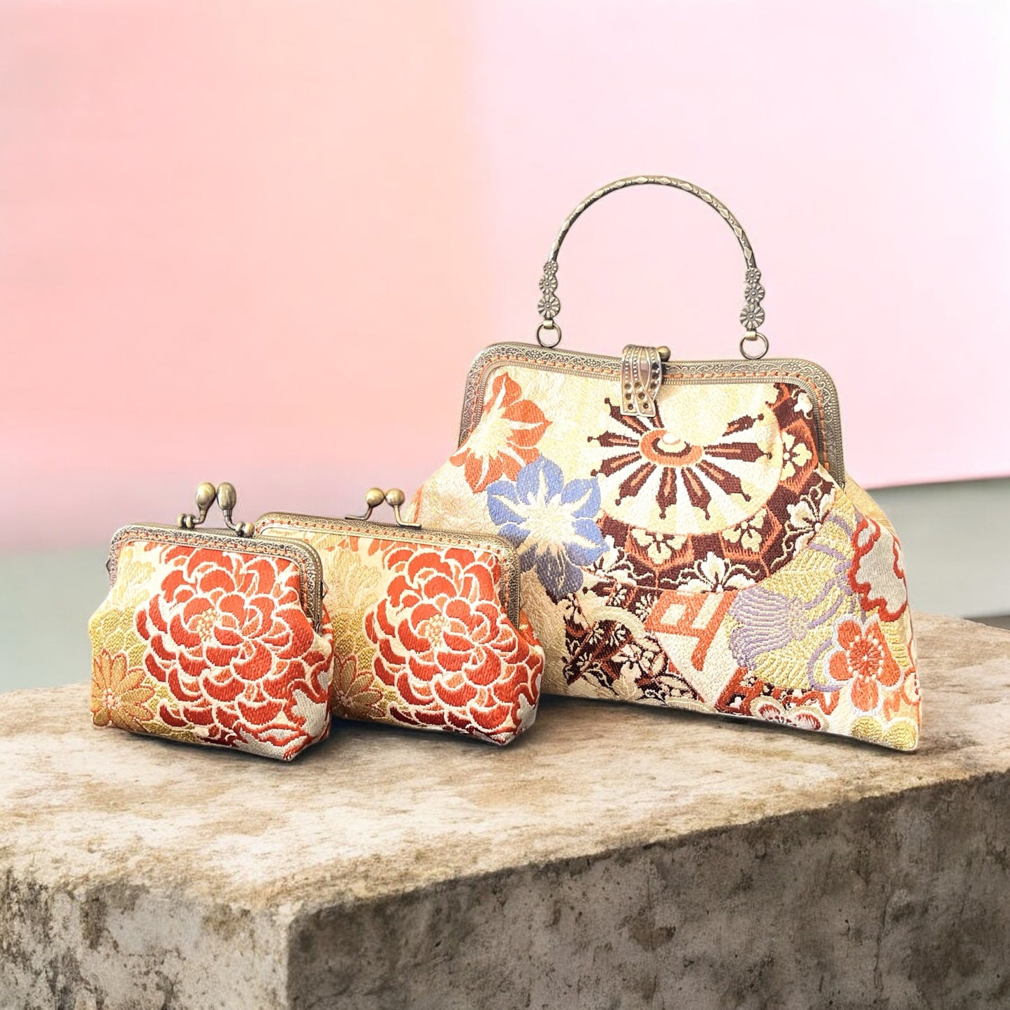 着物リメイクバッグ [No.1635]