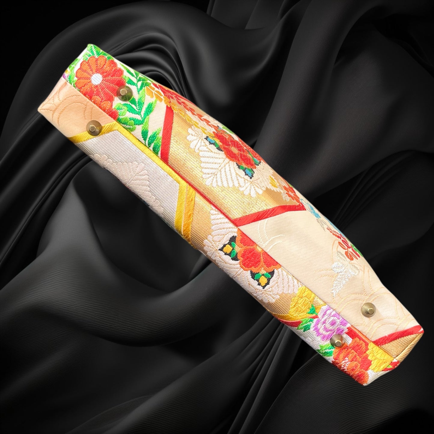 着物リメイクバンブーバッグ [No.1638]