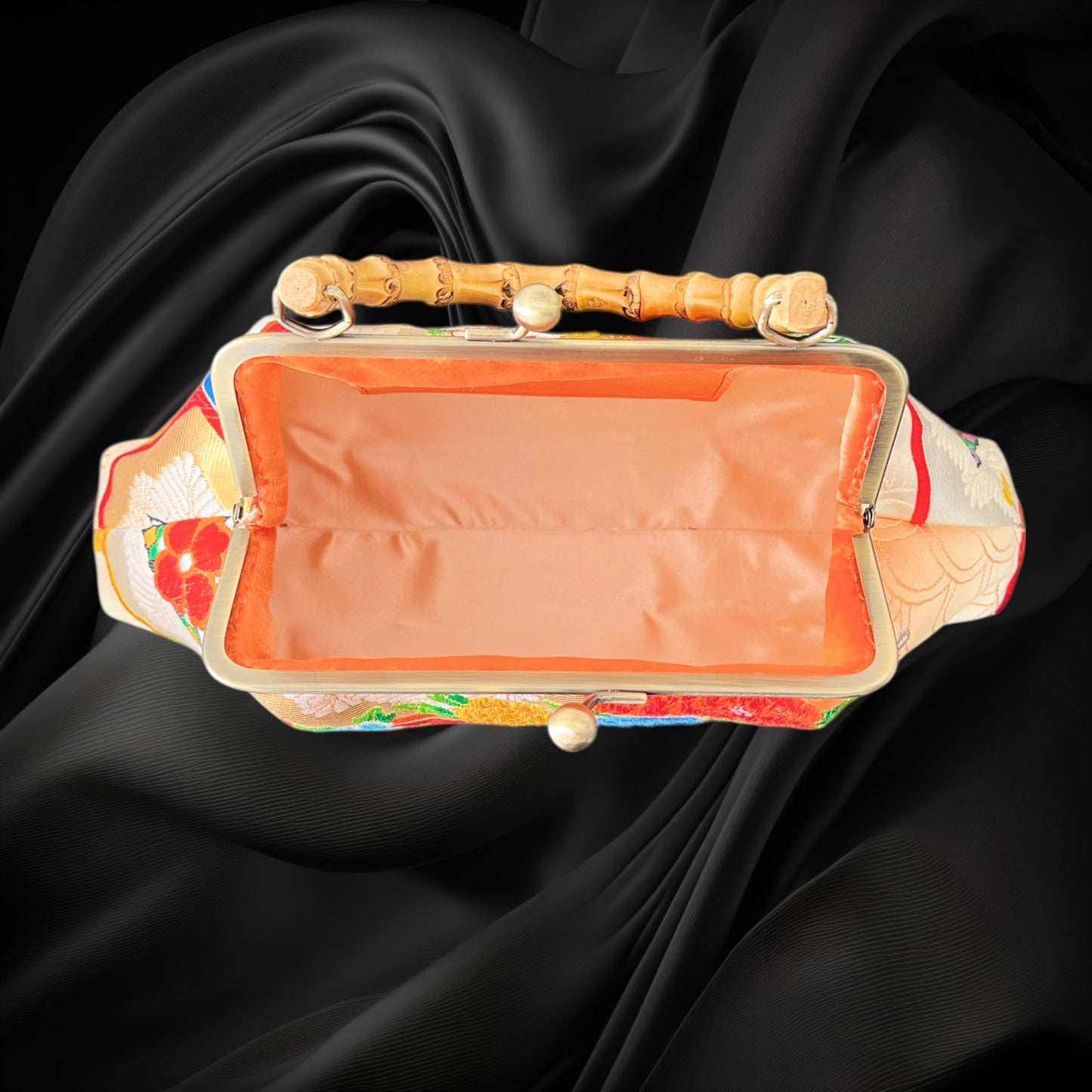 着物リメイクバンブーバッグ [No.1638]