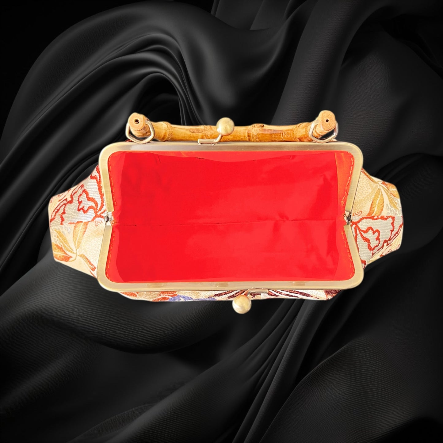 着物リメイクバンブーバッグ [No.1637]