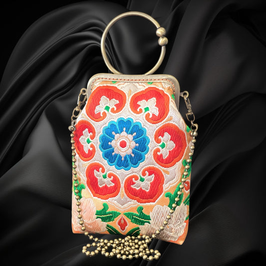 着物サコッシュ  スマホバッグ  [No.1640]