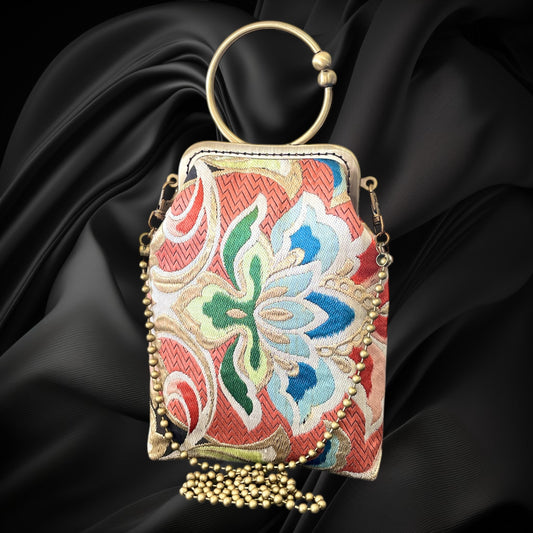 着物サコッシュ  スマホバッグ  [No.1641]