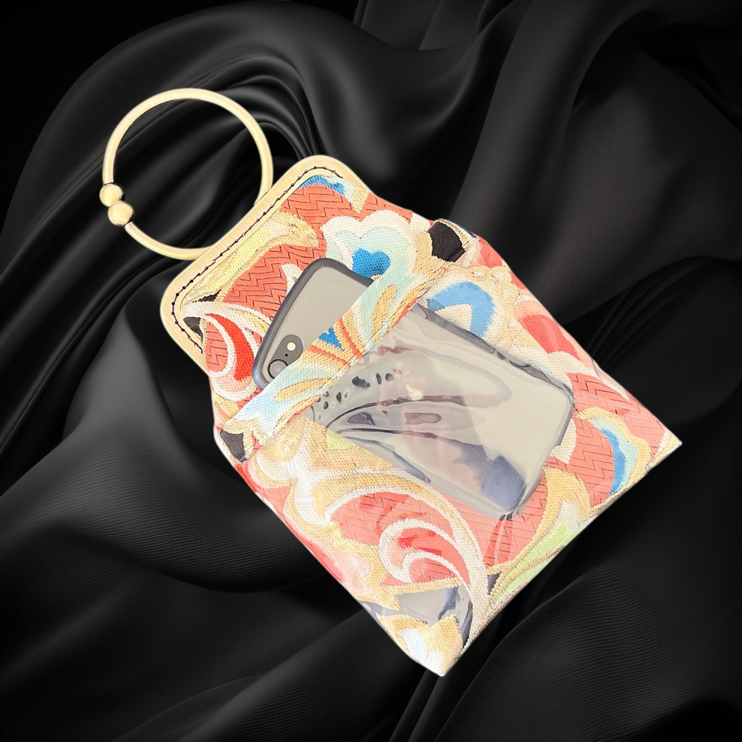 着物サコッシュ  スマホバッグ  [No.1641]