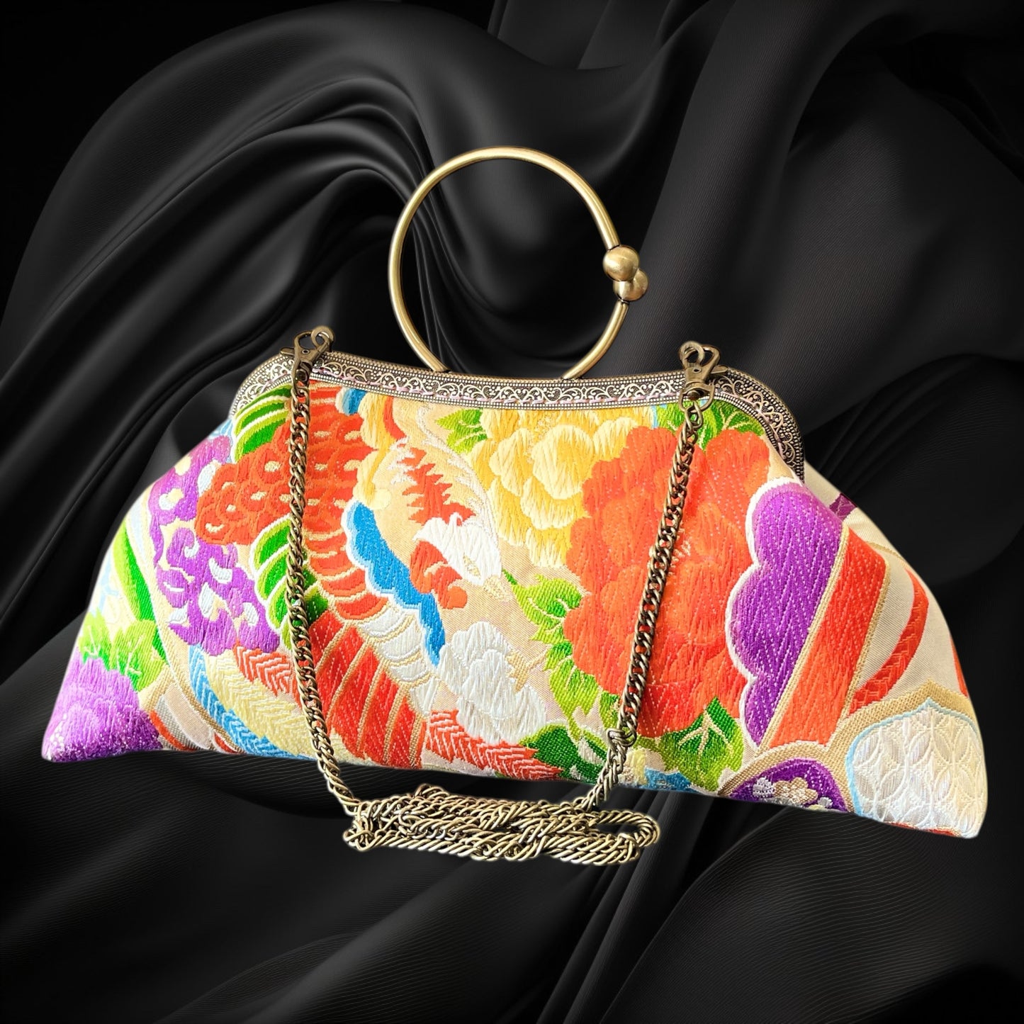 Kimono remake bag [No.1659]