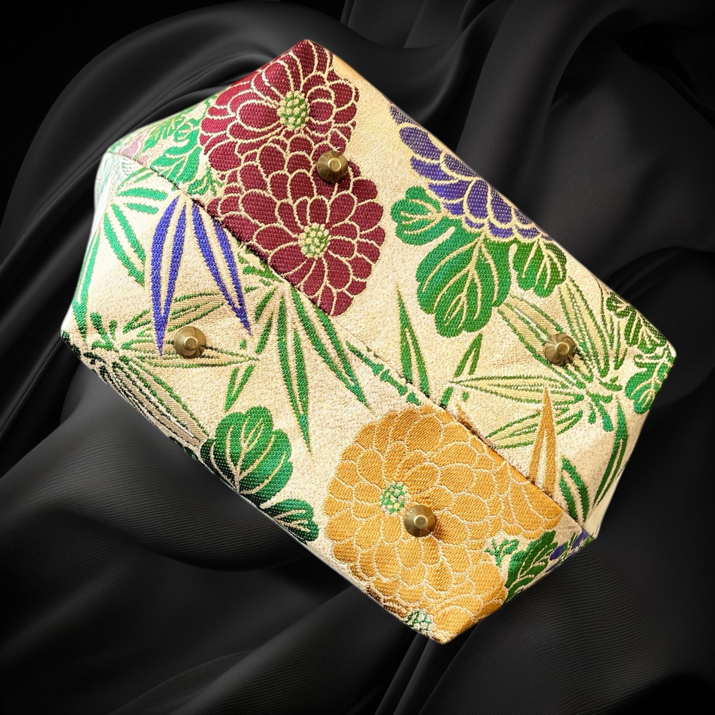 着物リメイクバンブーバッグ [No.1652]