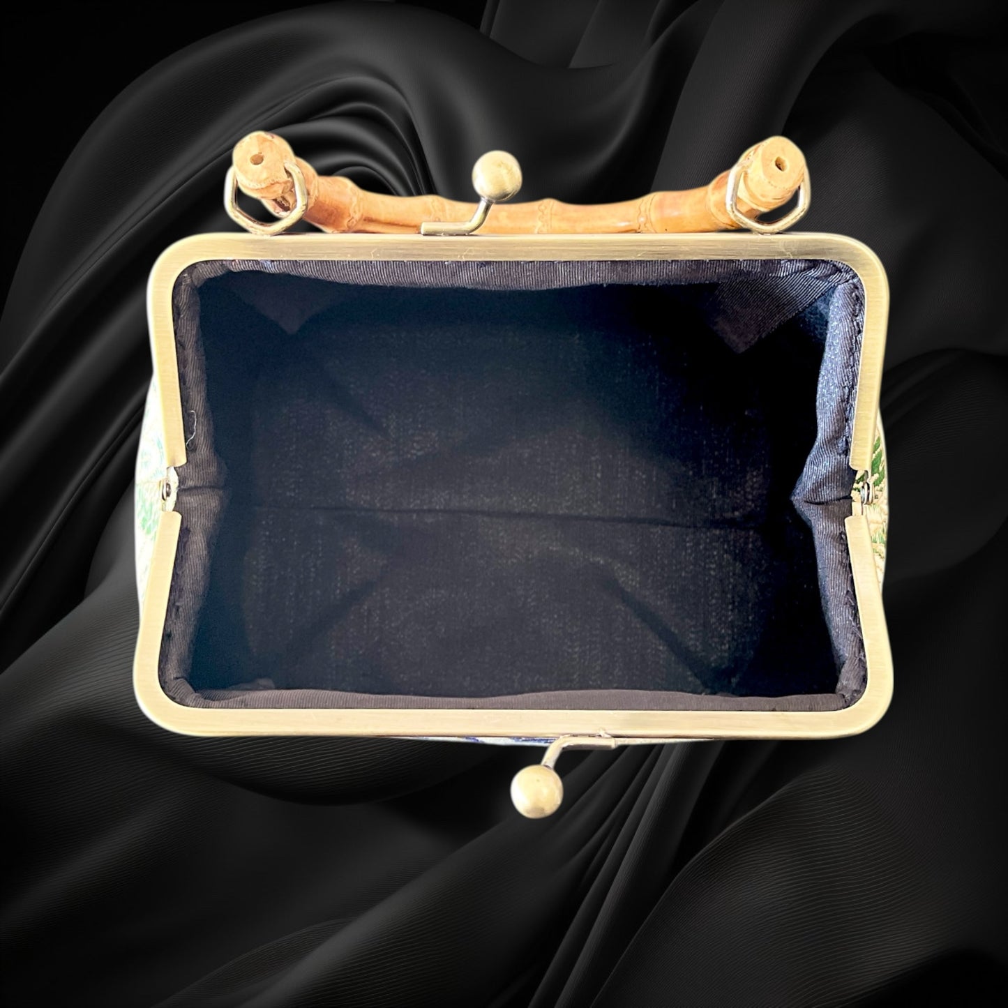 着物リメイクバンブーバッグ [No.1652]