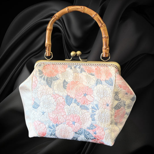 着物リメイクバンブーバッグ [No.1651]