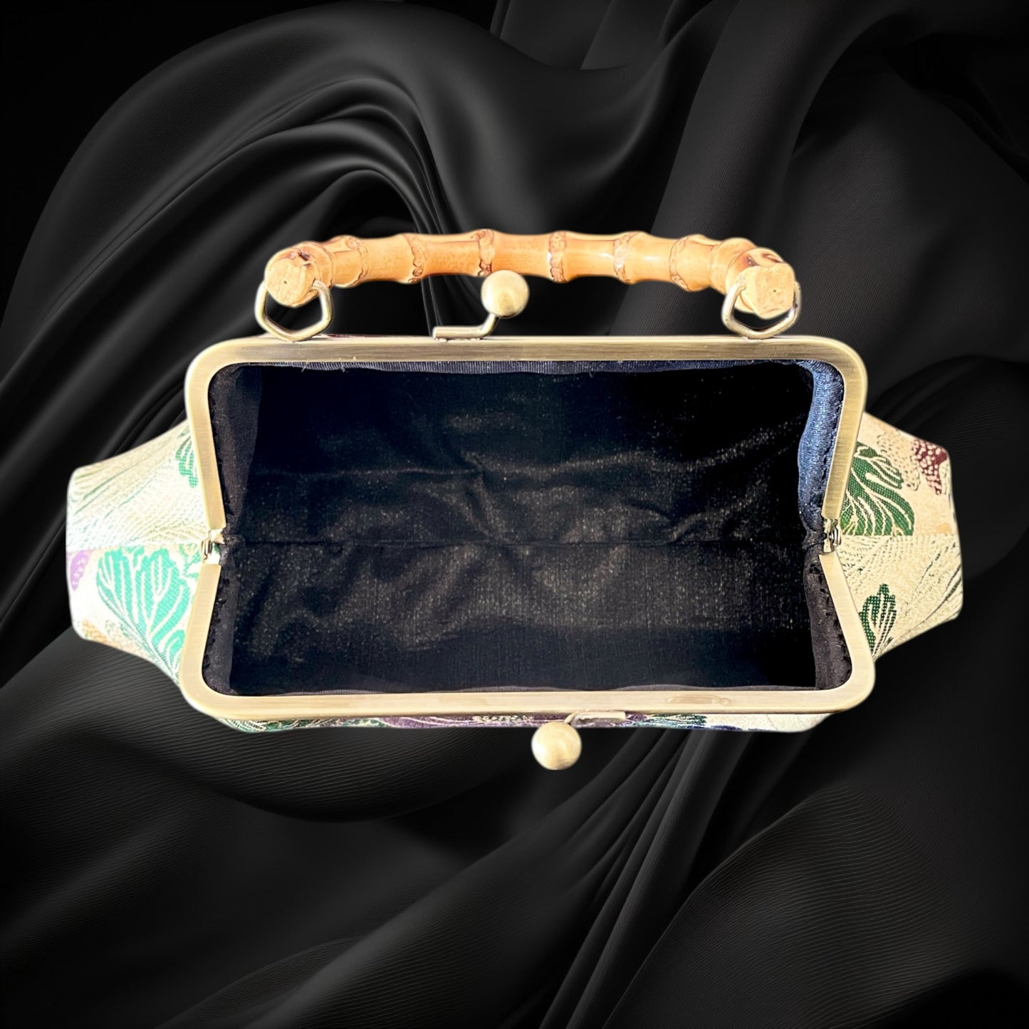 着物リメイクバンブーバッグ [No.1650]