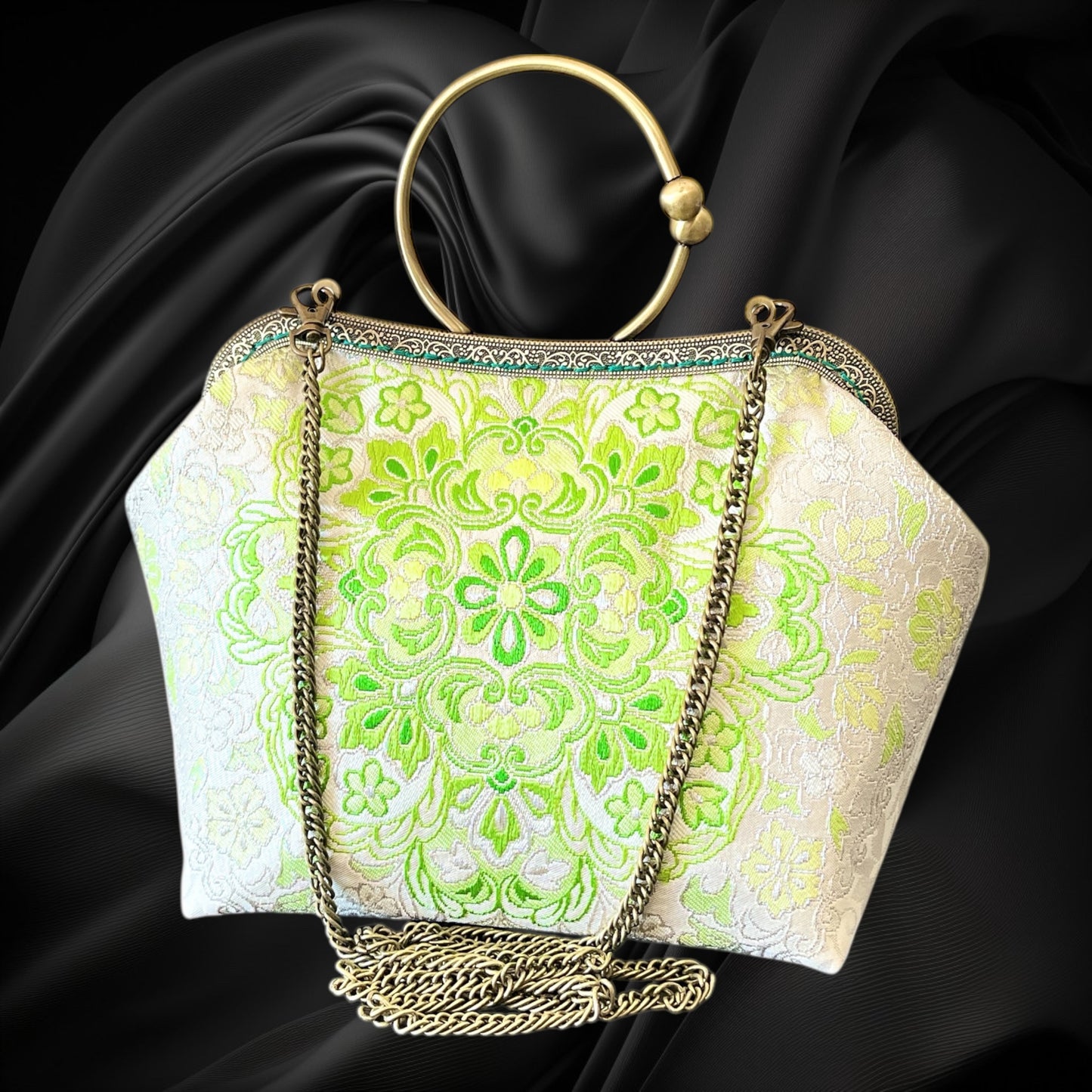 Kimono remake bag [No.1663]