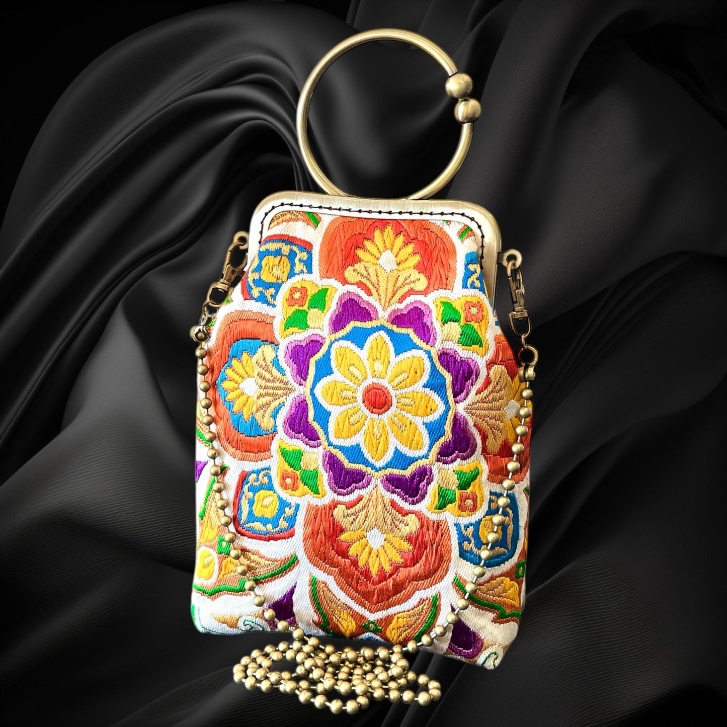 着物サコッシュ  スマホバッグ  [No.1655]