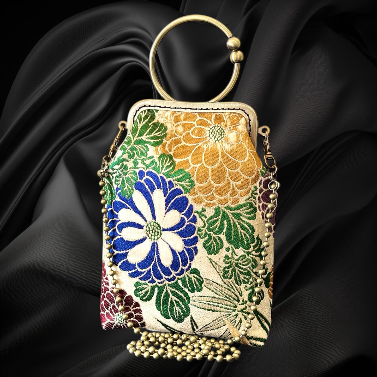 着物サコッシュ  スマホバッグ  [No.1654]