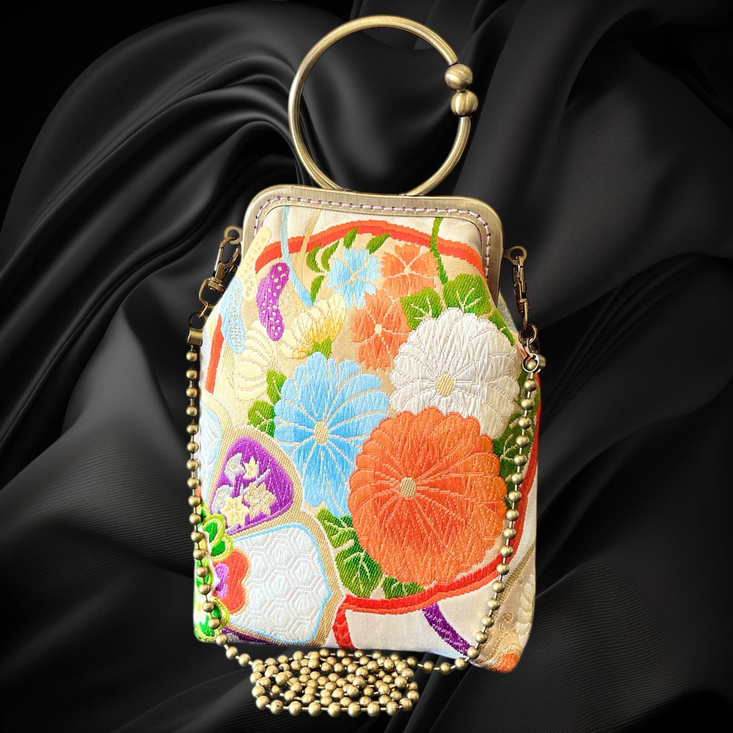 着物サコッシュ  スマホバッグ  [No.1653]